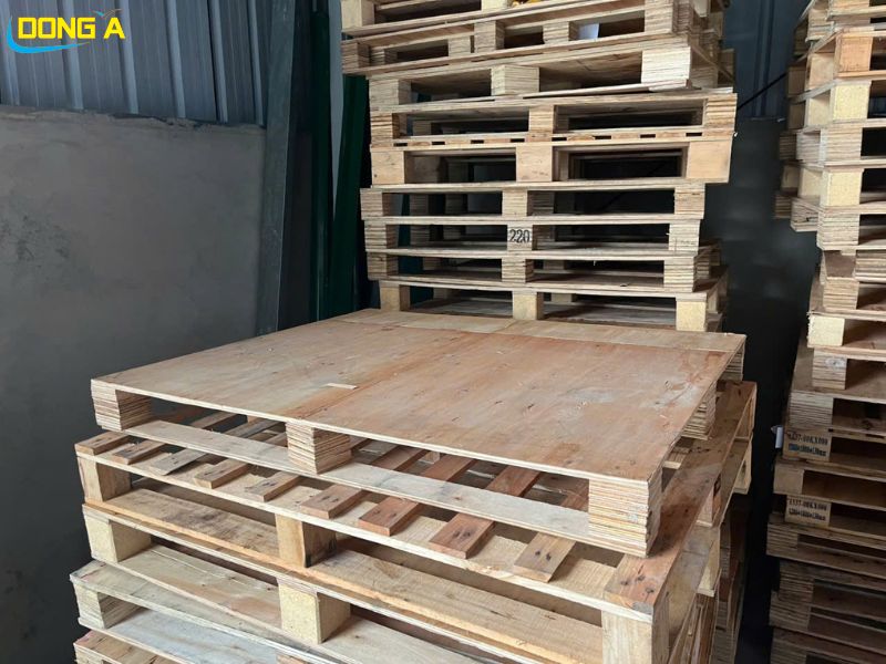 Pallet ván ép cũ 1000x1200x112mm