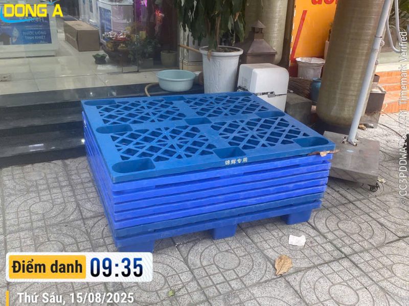Pallet cốc xếp tầng tiết kiệm không gian khi không sử dụng
