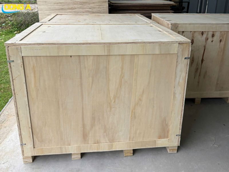 Thùng gỗ đóng máy móc 1200x700x600mm hoàn thiện tại xưởng Pallet Đông Á